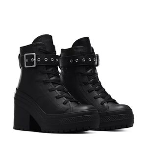 Converse Chuck De Luxe heeled sneakers in black